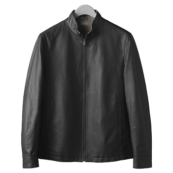 Gronya men's cowhide fashionable leather jacket