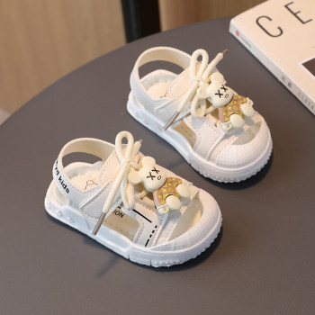 Baby summer sandals soft bottom 0-1-3 years old boy baby toddler shoes female Baotou children summer non-slip shoes