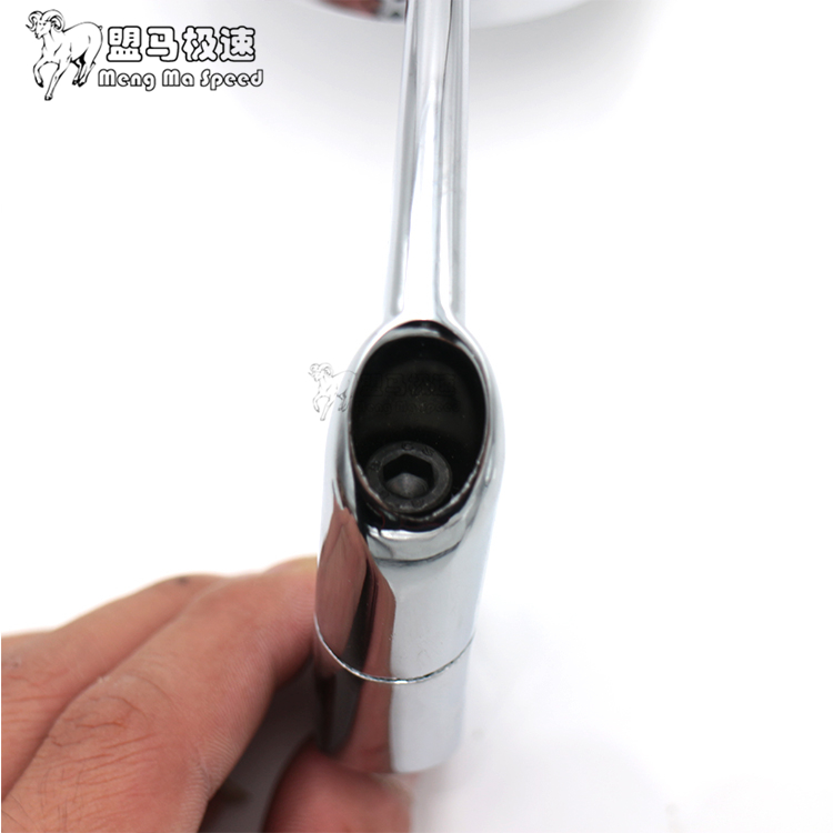 Phụ kiện xe máy Harley sửa đổi retro cổ điển kim loại tròn phía sau gương gương gương 10MM vít gương chiếu hậu xe máy uốn cong