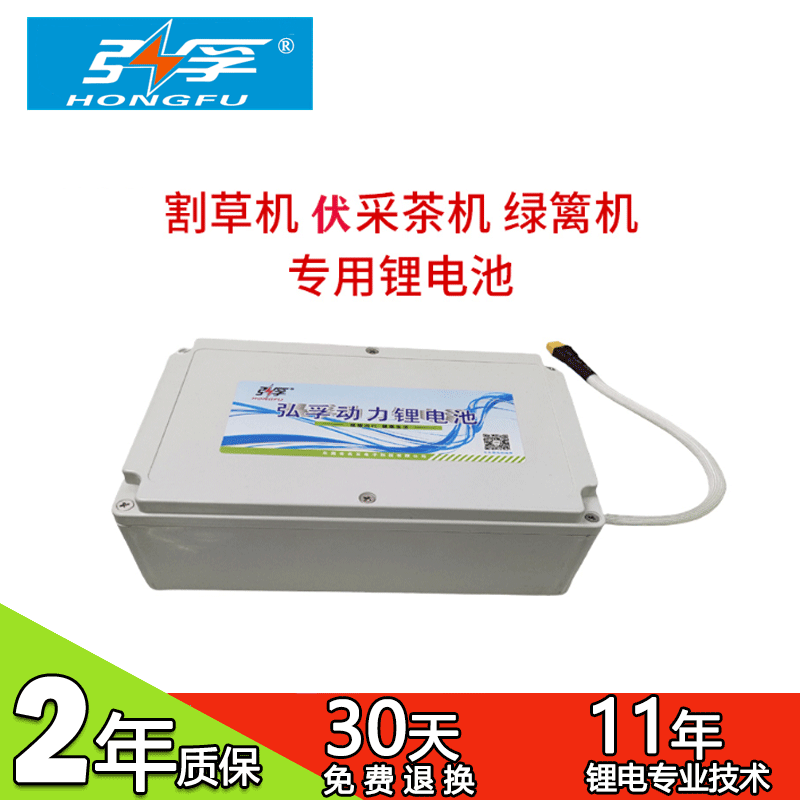 Hongfu Electric Mower Rechargeable Lithium Battery 24V48 Volt Mining Tea Machine Pruning Machine Garden Special Lithium Battery