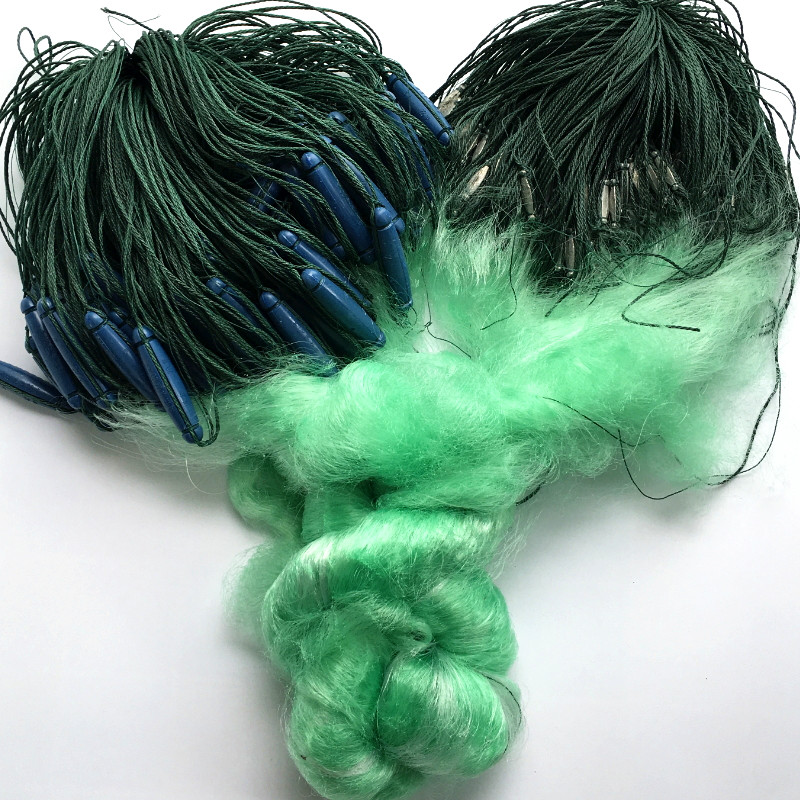 Huaiyu 2-6 meters 100 meters fish tail fall torrent water net super-heavy three-layer fishing net torrent net large flowing water net