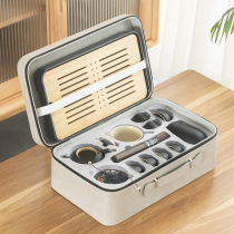 Travel Kunfu Tea Set Outdoor Portable Package with simple dormitory teapot gift custom logo