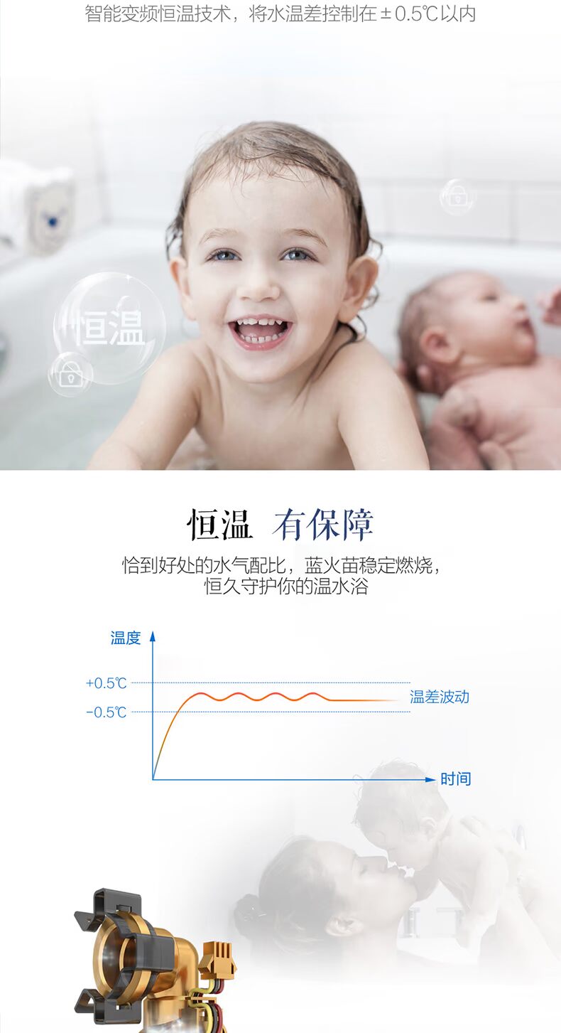 Haier 13 lít máy nước nóng nhà tự nhiên khí thông minh chuyển đổi tần số nóng treo tường tắm nhiệt hàng mạnh mẽ - Máy đun nước máy nước nóng trực tiếp