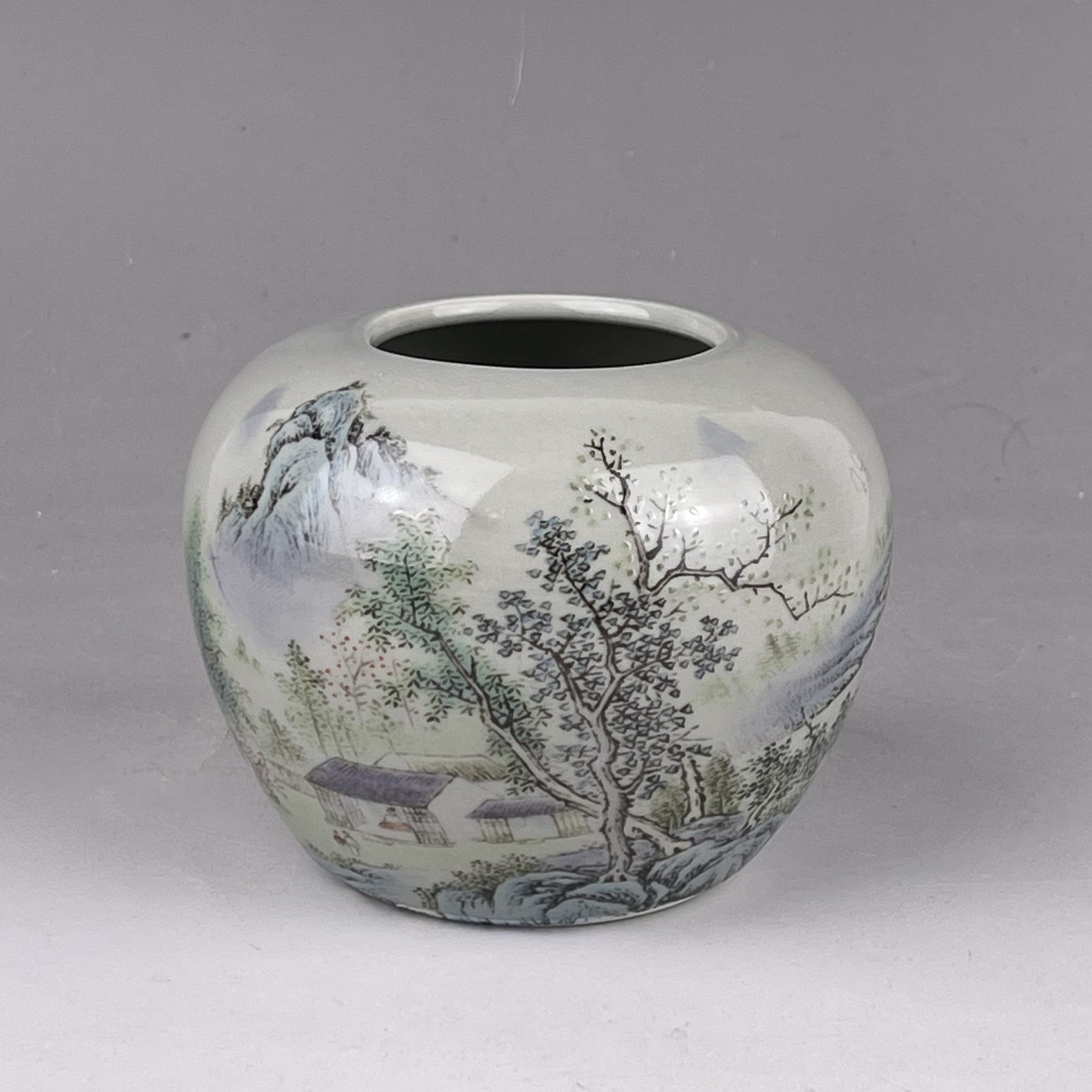 中国清代 粉彩雑宝文 水洗 水盂 文房具 唐物 時代 古玩 中国清代 粉彩