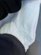 Pantalones casuales blancos de pierna ancha para mujeres, tamaño pequeño, pantalones de harén delgados y sueltos, grasa MM Pantalones de globo de nueve puntos de la cintura alta