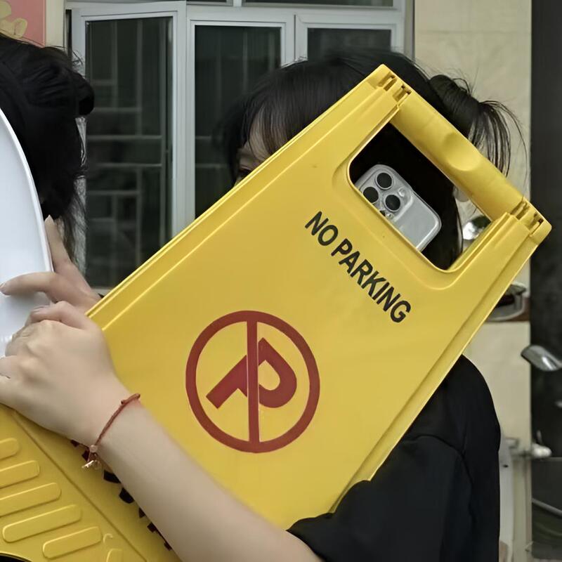 Funny Abstract No-Parking Sign Suitable for Apple 17Air/16 Phone Case iPhone 15 Pro Soft Case 14 Funny 13Promax Prank 12Mini Prank Xsmax Protective Case Xr/X