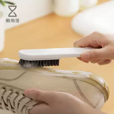 Lazy corner long handle shoe brush household dormitory shoe brush white shoes multifunctional bristle cleaning shoe brush 66027