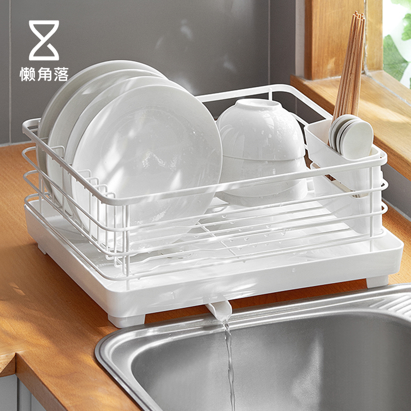 Sloth Corner Kitchen Bowl Rack Drain Rack Household Cutlery Drain Basket Bowls Chopstick Containing shelf Dish Rack Shelf
