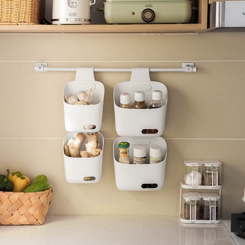 懒角落 Подвесная корзина домашняя стойка для ванной комнаты маленькая висящая корзина стена ванной комнаты -корзина для хранения многофункциональная корзина для ванны