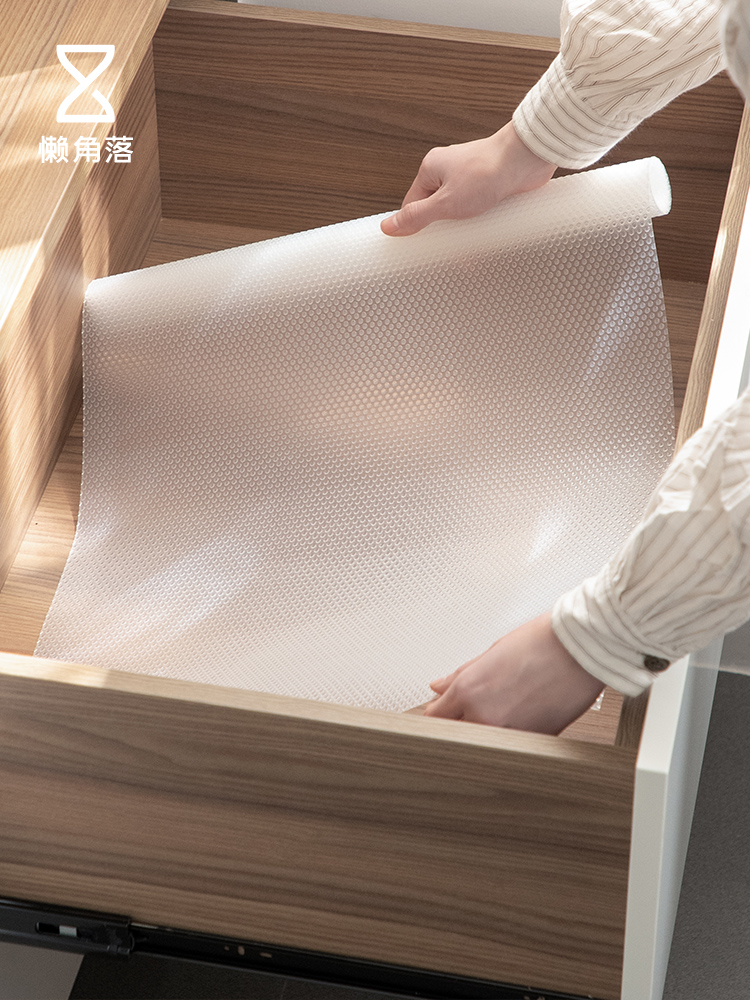 Lazy corner moisture proof mat Drawer mat Shoe cabinet wardrobe paper mat Overall cabinet mat Oil proof waterproof kitchen sticker 63645