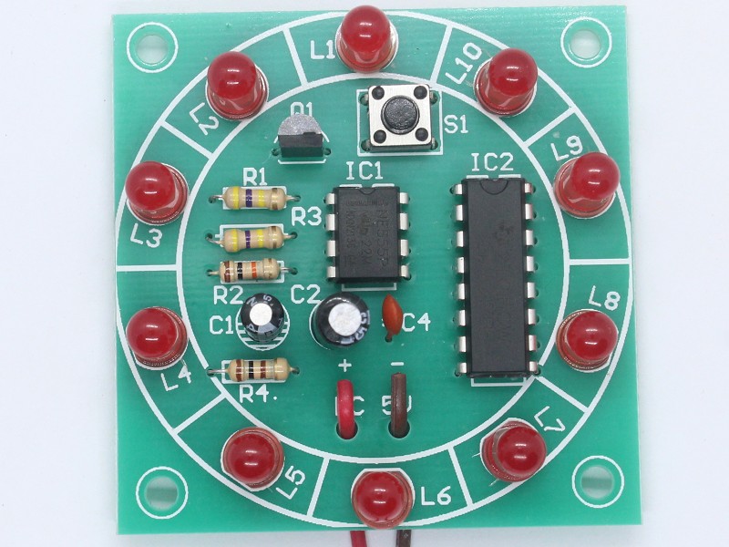 Simulated lottery electronic production kit electronic lucky turntable boutique training competition exam parts