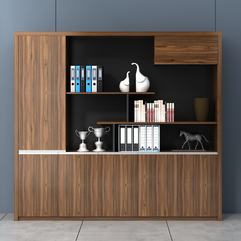 Office Furniture Office Cabinet Wooden Wall Cabinet Information Cabinet Storage Cabinet Leaning Against Wall Bookcase Display Cabinet