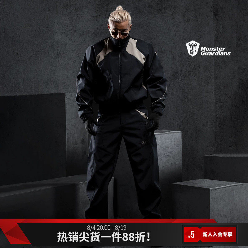 Monster Guardians Warrior Series Autumn and Winter Sports Casual Warm Jacket Straight-Leg Pants Set for Men Monster Guardians Warrior Series Autumn and Winter Sports Casual Warm Jacket Straight-Leg Pants Set for Men