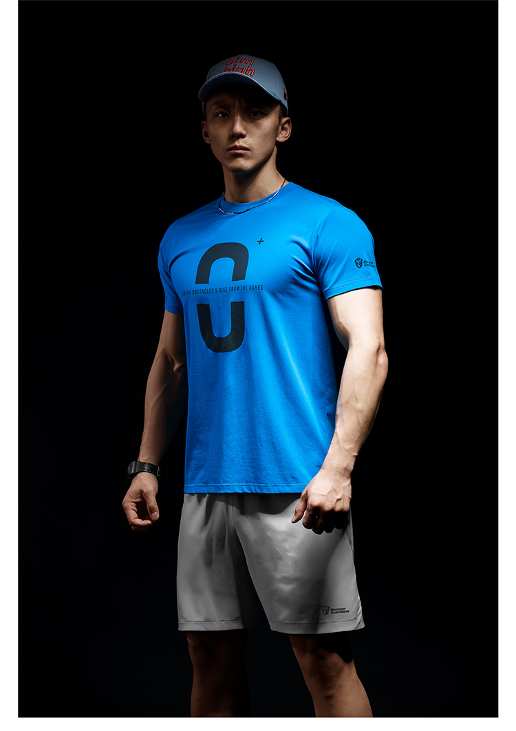 Monster Guardians Tide thương hiệu in áo thun thể dục Áo thể thao nam tay ngắn mùa hè mới áo tank top gym nam