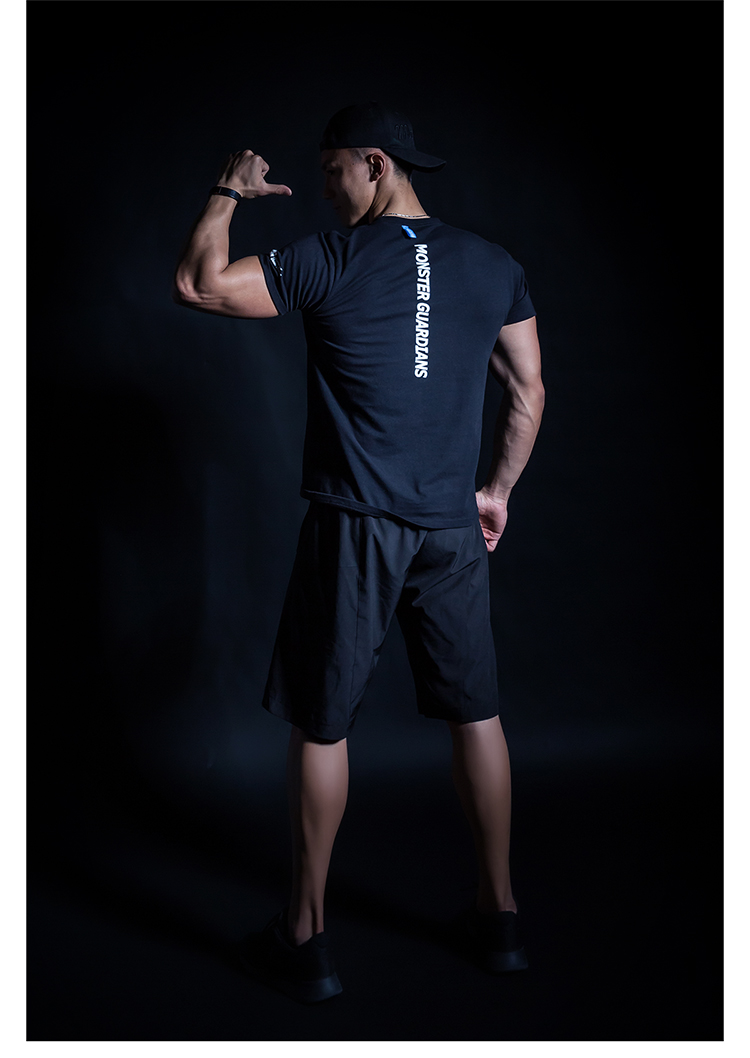 Monster Guardians Thể dục thể thao nam ngắn tay Thiết kế ban đầu Xu hướng in Áo thun thoáng khí áo tanktop nữ
