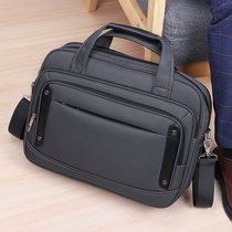 Oxford cloth Mens business briefcase Fashion Waterproof laptop bag Canvas Large capacity crossbody shoulder bag Bag