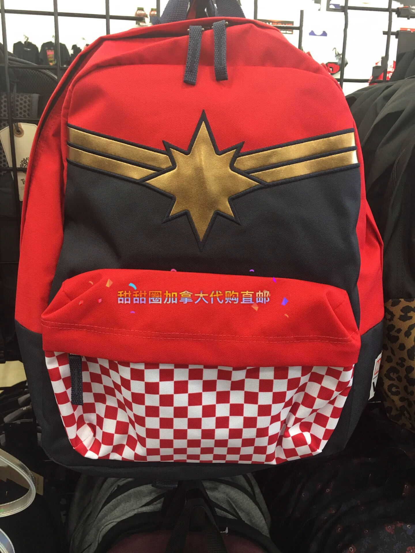 Vans, рюкзак, школьный рюкзак, шахматы, Marvel, с вышивкой