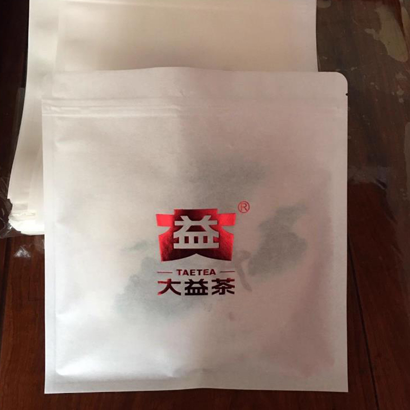 Dayi Tea Cake Tea Bags, White Paper Bags, 10 Ziplock Self-Sealing Bags, Sealed Bags, Dayi Pu'Er Tea Cake