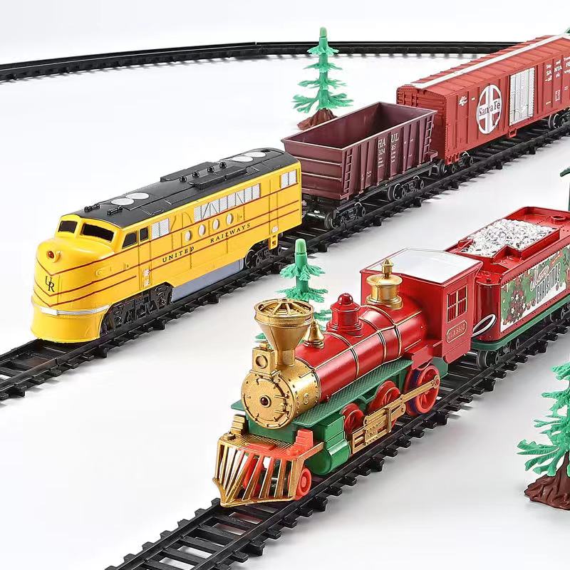 Endeavour simulation steam train children's high-speed rail complex classical electric train children's educational toy car