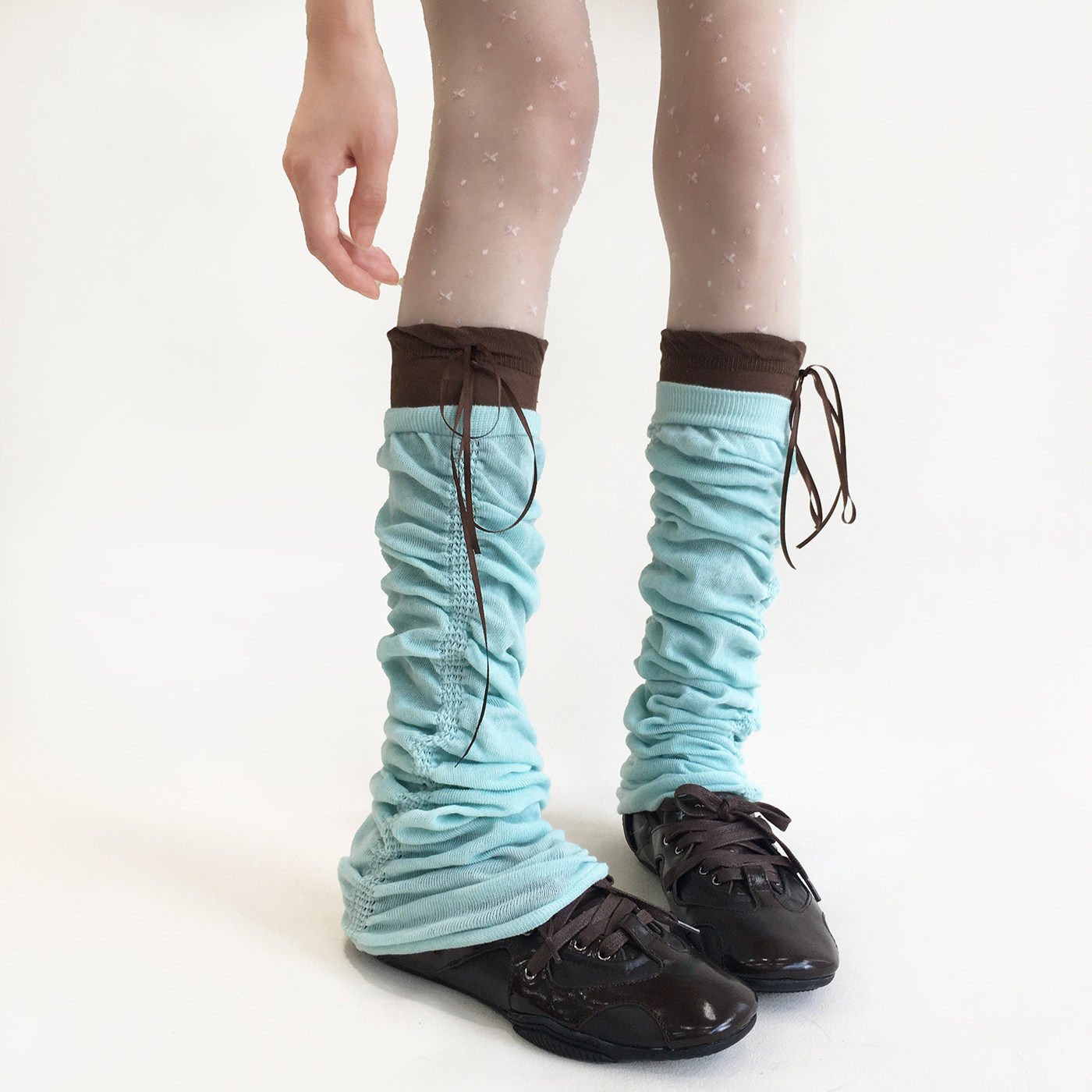 Nighttime study room socks, slouch socks, ballet style socks, women's autumn mid-calf socks, simple solid color leg warmers, calf socks