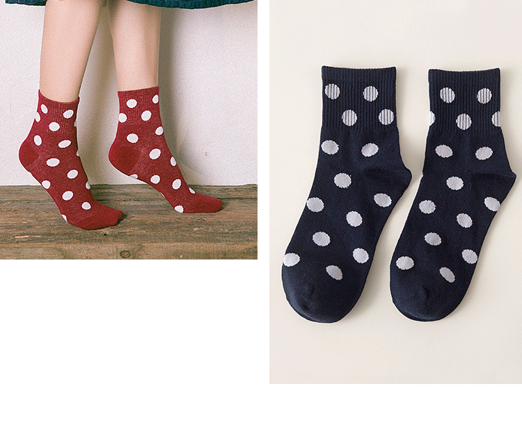 Vớ cotton Nhật Bản vớ cotton nữ vớ retro sóng sinh viên vớ mùa thu mùa đông phong cách vớ nữ tất dài đến đầu gối