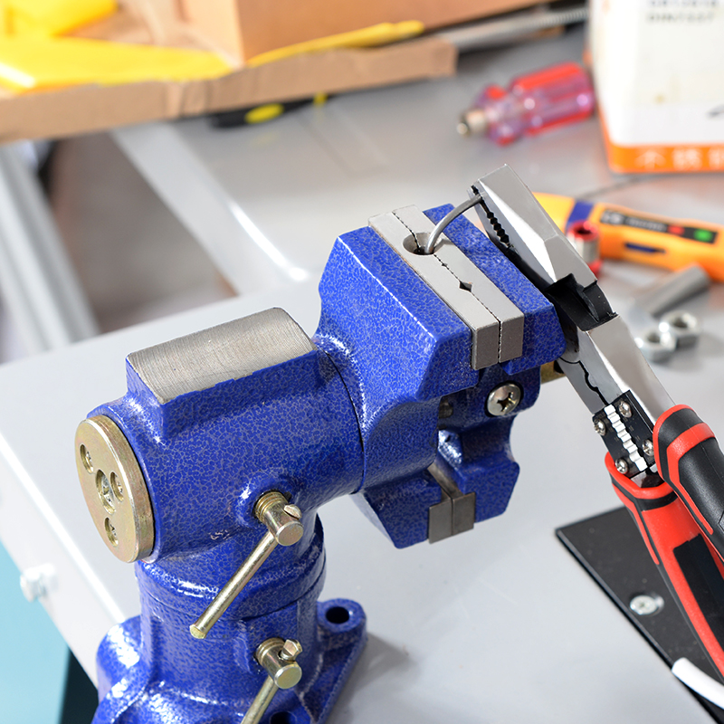 Double jaw vise household heavy duty mini table vise multi-function table 360 degree rotating diy clamp tool