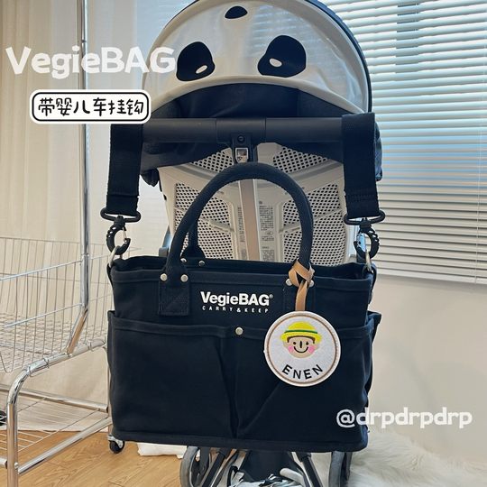 Японская сумка-органайзер для мам, вместительная, многофункциональная, сумка через плечо для мам и малышей, можно повесить на коляску.