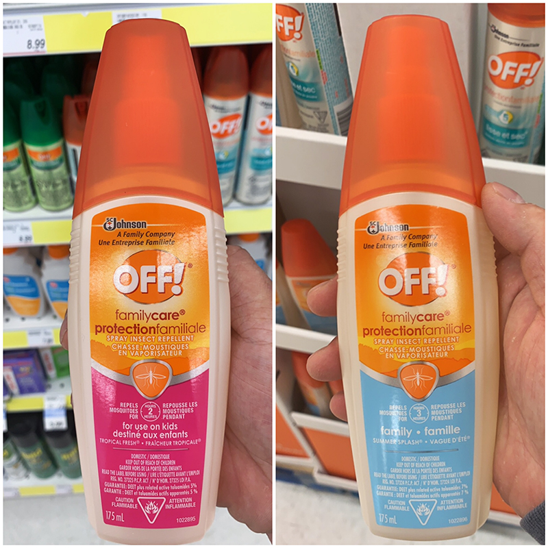 Spot Canada OFF European protective mosquito repellent anti-mosquito spray for infants 6 months 175ml more 175ml
