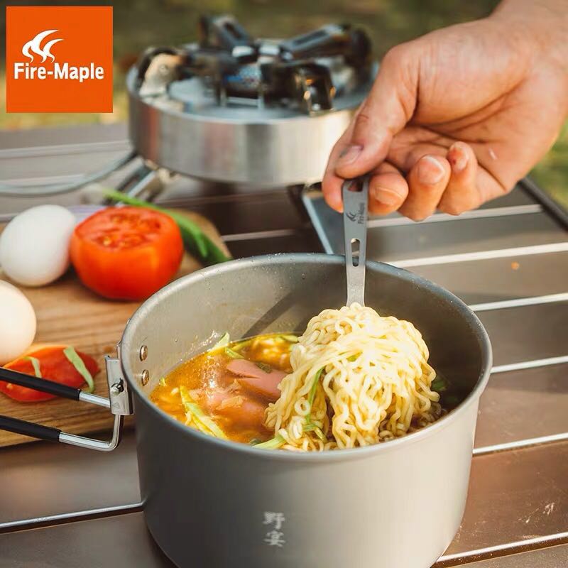 Fire maple pasta pan 0 8L Outdoor picnic small cooking pot hiking Boiling Water Cooking Noodle Single Pan Portable Folding Stockpot-Taobao