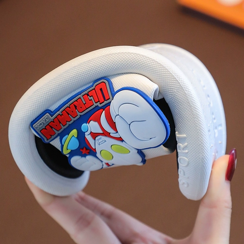 Ultra, детский Ультрамен Тига, летние нескользящие тапочки для мальчиков, слайдеры для детского сада, мягкая подошва