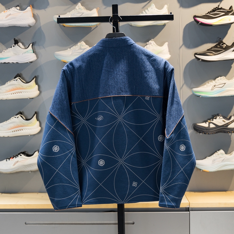 Li-Ning and the Forbidden City Collaboration Men's Sportswear Jacket 2026 Spring Trendy Denim-Style Fashion Jacket Afdw145