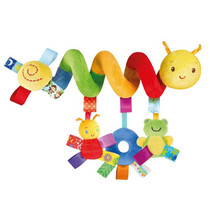 Newborn baby puzzle appease plush toy puppet fabric winding bed bell cart pendant baby can bite the entrance