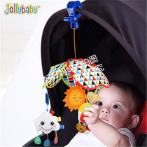 jollybaby3-6 month treasure treasure cart toy pendant baby lathe rattle cloth Bell 0-1 year old puzzle