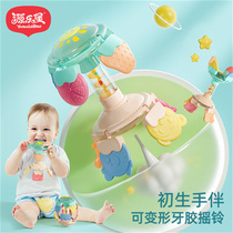 Rattle babys new water-boiling grinders grip the ball crib head bites the lettletooth gummy hand rocking the alarm puzzle toy