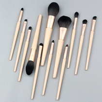 Snowman 12 makeup brush set Beginner set brush beauty tools Loose powder brush Eye shadow brush