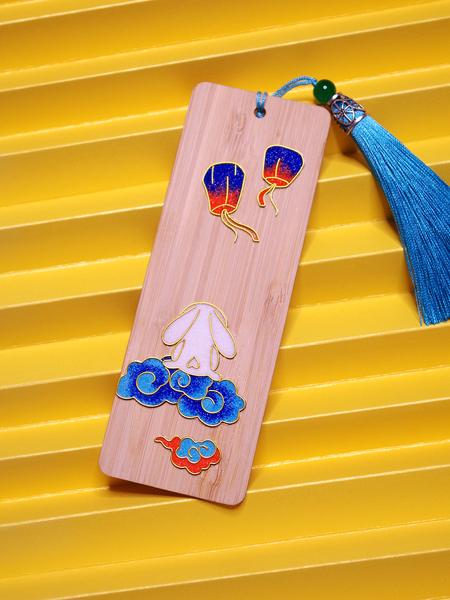 Qianhua Handmade Bookmark Cloisonné Enamel Painting DIY Glaze Material Kit Intangible Cultural Heritage Craft Experience Set