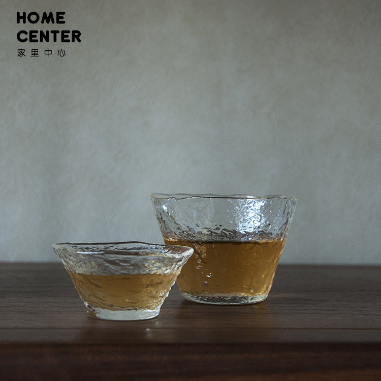 Home Center Handmade early snow Transparent heat-resistant glass thickened Kung Fu Tea cup Tea cup Tea set Japanese Sake cup