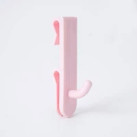 Розовый средний двойной подвесной одинарный крючок