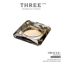 Tlife·Oracle·Ashtray Crystal Glass Light Luxury Home Living Room Personalized Trendy Ashtray) Oracle Bone