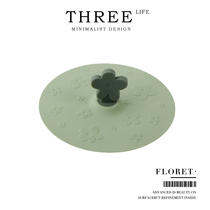 Tlife Floretto gobelet en silicone comestible en silicone capuchon universel mignon couvercle de colle ronde) Une petite fleur.