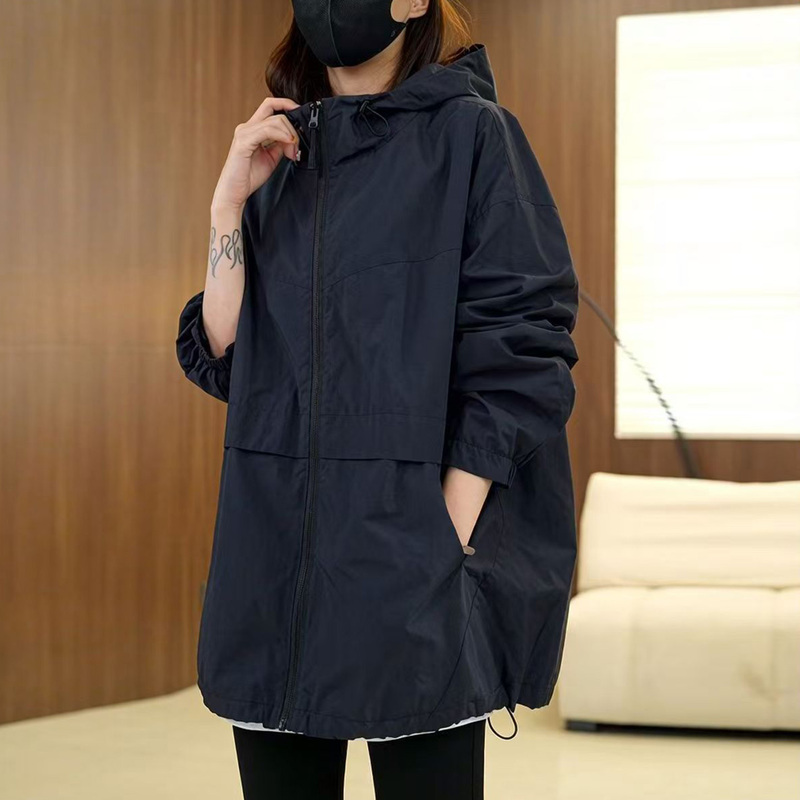 High-Quality, Casual Softshell Jacket, Short Coat, Plus Size, Covers the Body, Loose Fit, Slimming, Hooded, Outerwear, 2026 Spring and Autumn Style High-Quality, Casual Softshell Jacket, Short Coat, Plus Size, Covers the Body, Loose Fit, Slimming, Hooded, Outerwear, 2026 Spring and Autumn Style