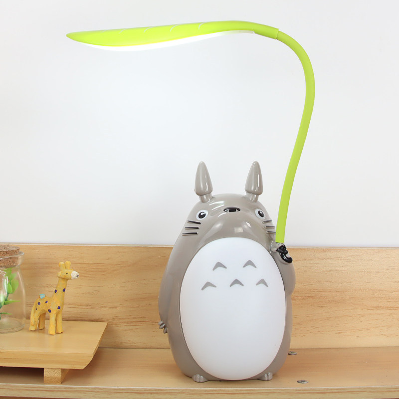 Cute Chinchilla small desk lamp Eye protection Study college dormitory desk led rechargeable bedroom bed head night light