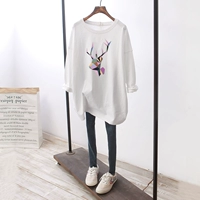 Рукава белого цвета [красочная голова оленя]