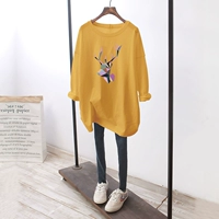 Желтые рукава [красочная голова оленя]