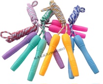 Childrens sports fitness toys cartoon animals children jump rope wooden handle jump rope kindergarten wooden jump rope