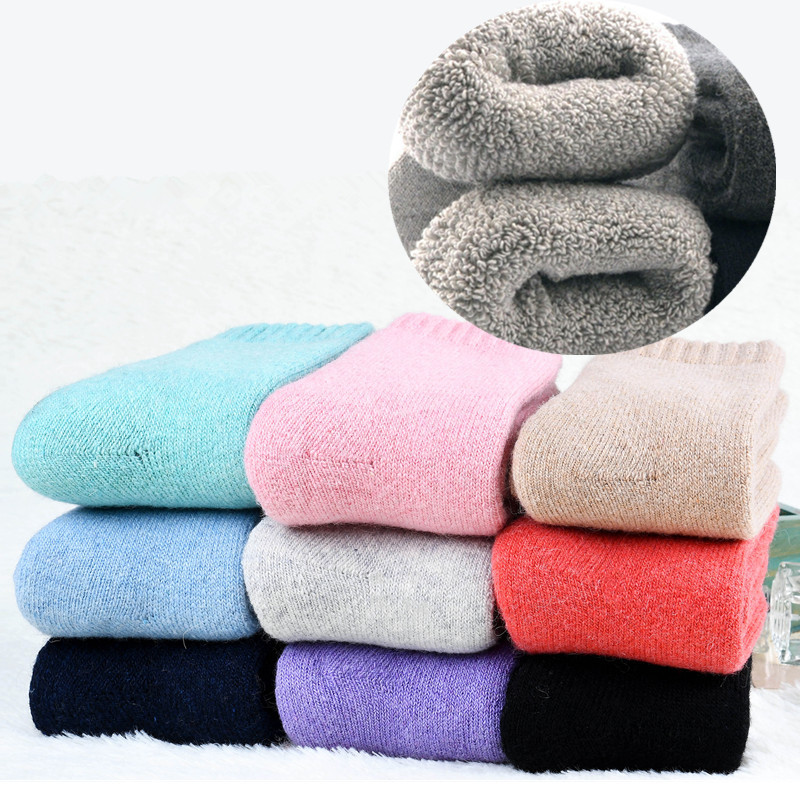 Northeast Harbin Tourism Equipment Winter Thickening of male and female wool socks Moor River Snow Township Anti-chilling Giant lovers Mao Circle Sox-Taobao