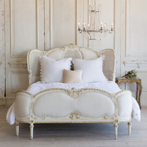 Light Method Solid Wood Engraving Bed Vine Choreography Style Villa Bed American Light Lavish Bed 1 8m Double Bed Main Sleeper Wedding Bed