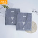 Yiershuang underwear ຜູ້ຊາຍຝ້າຍບໍລິສຸດພາກຮຽນ spring ແລະ summer ຊຸດ pajamas ບາງສອງຊັ້ນເສັ້ນດ້າຍທໍາມະດາ lapel ສັ້ນ trousers ເຮືອນໃສ່ຊຸດ