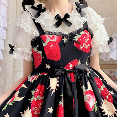 taobao agent [Spot] Sweet -hearted sugar shirt cotton short sleeves cute lolita with sweet models
