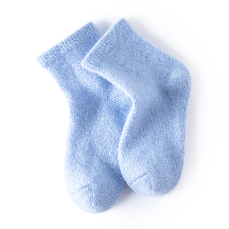 100% Cashmere Socks, Kidsren's Socks, Boys' and Girls' Socks, Mid-Calf Socks, Autumn and Winter Warm Adult Pure Color Knitted Socks 100% Cashmere Socks, Kidsren's Socks, Boys' and Girls' Socks, Mid-Calf Socks, Autumn and Winter Warm Adult Pure Color Knitted Socks
